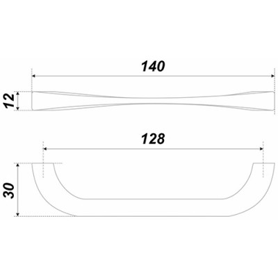 Ручка мебельная RS442CP.4/128 (Р)