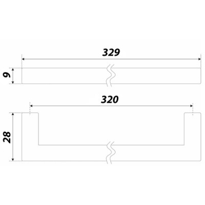 Ручка RS043MBSG.4/320 (Р)