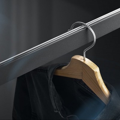 Штанга прямоугольная черная (3м/шт + 2 держателя)