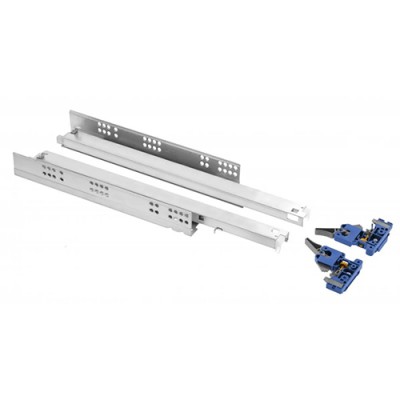 Направляющая MODERN SLIDE PRO полное выдвижение с доводчиком 350 мм GTV 3D регулир ( для 18 мм )