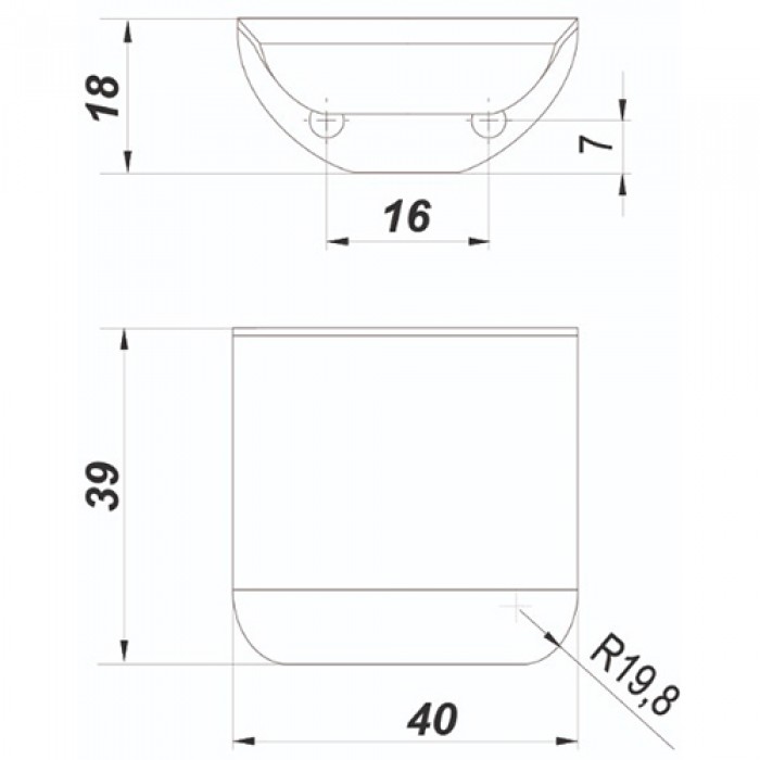 Мебельная ручка MONTE  RT110BL.1/16