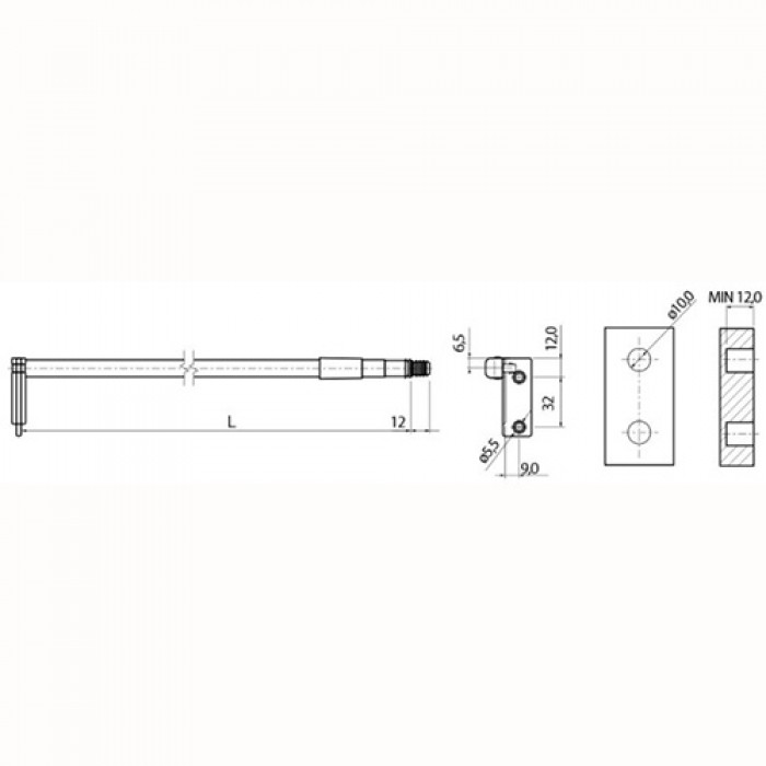 Релинг для металлобокса 450мм