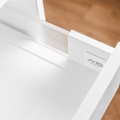 AXISPRO L=500мм / H=86 мм (белый) GLASS (СТЕКЛЯННЫЕ БОКОВИНЫ)