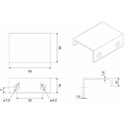 Ручка AL RAY RT109W.1/32
