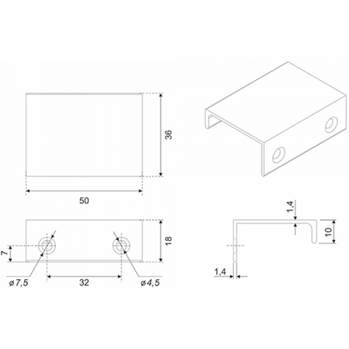 Ручка AL RAY RT109W.1/32