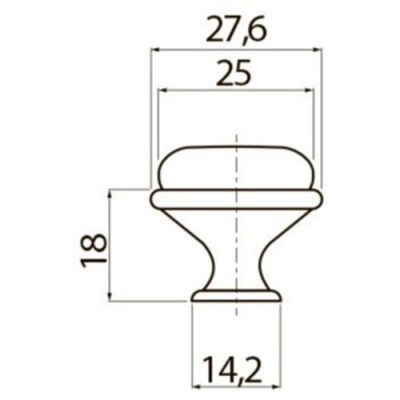 Ручка-кнопка GP-0728  узор