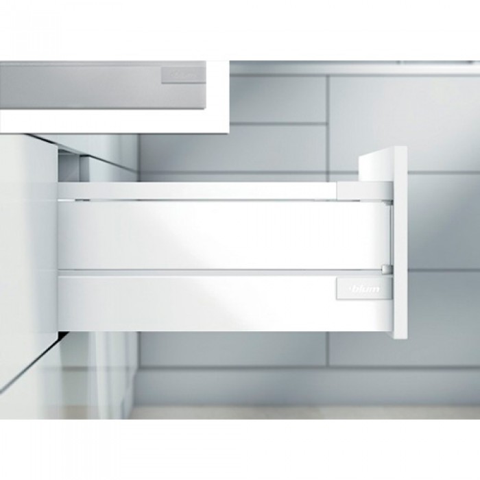 Комплект TANDEMBOX antaro со вставками из металла D 224/500 мм, BLUMOTION, INSERTA, серый металлик