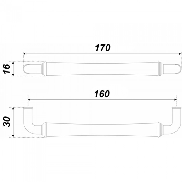 Ручка RS446ABL.4/160 (Р)