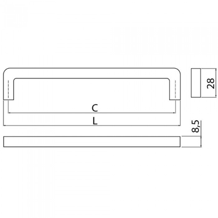 Ручка BAGIO 160 мм хром