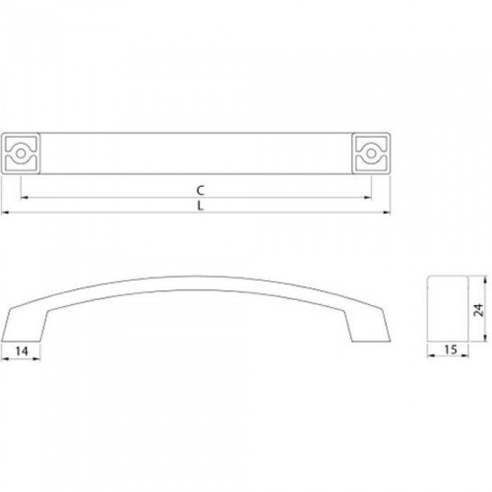 Ручка G-0/192 сталь*