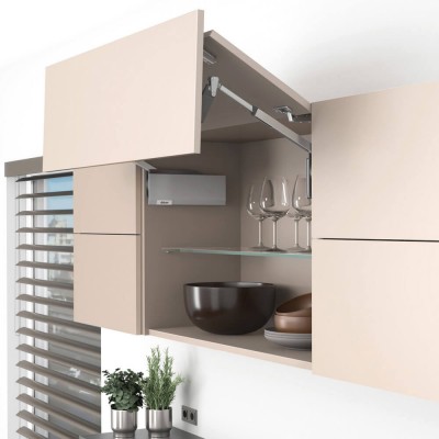 КОМПЛЕКТ AVENTOS HF top 25/35, СВЕТЛО-СЕРЫЙ (4 крест.+2 прямые отв. планки)