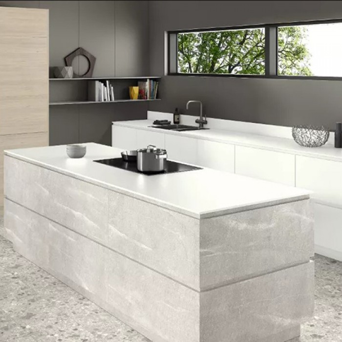 Столешница F243 ST76 Мрамор Кандела светло-серый