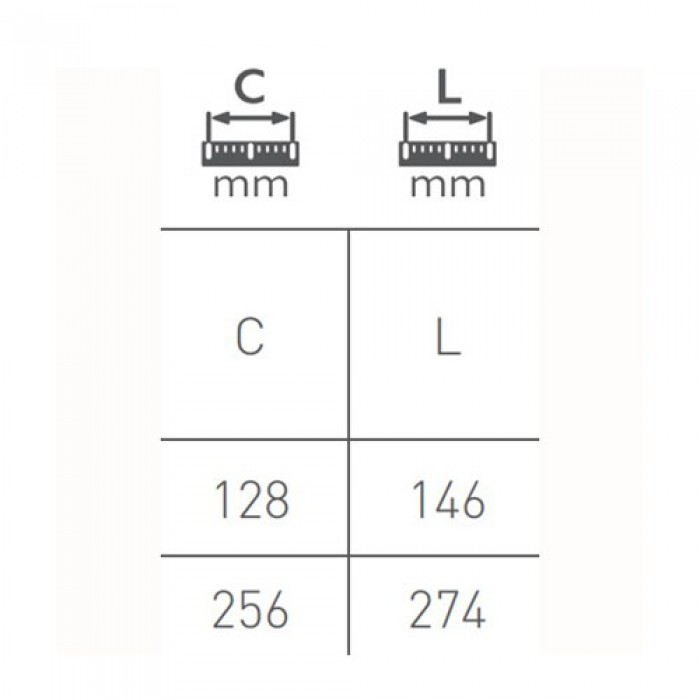 Ручка Milano 32 мм черный матовый
