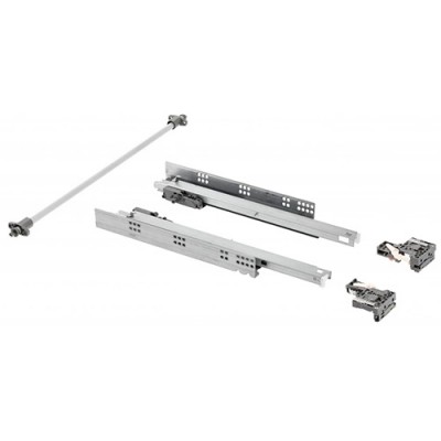 Направляющая PUSH TO OPEN MODERN SLIDE PRO (25 кг) полное выдвижение 350 мм GTV 3D регулир (18 мм)