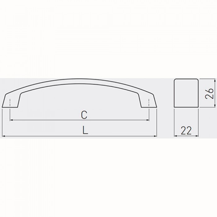 Ручка G1/320 черный матовый