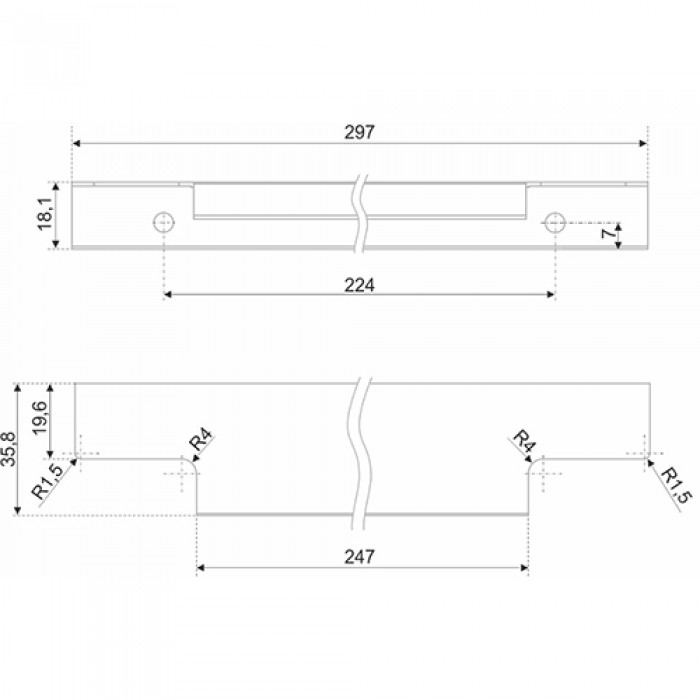 Ручка AL RAY RT109BL.1/224/300