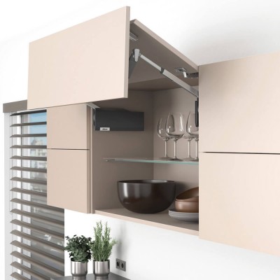 КОМПЛЕКТ AVENTOS HF top 28/39, ТЕМНО-СЕРЫЙ (4 крест.+2 прямые отв. планки)