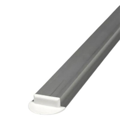 Профиль металлический врезной L-2 м для Led ленты ( в комплекте крышка + комплект заглушек)