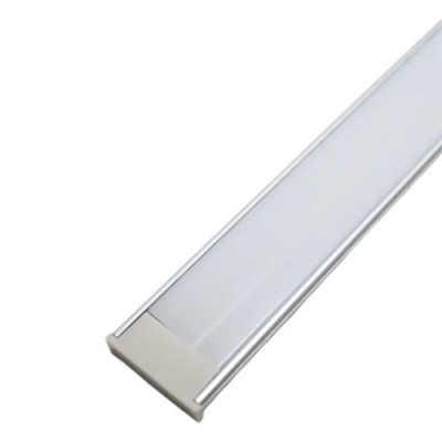 Профиль металлический накладной L-2 м для Led ленты ( в комплекте крышка матовая+2 заглушки )