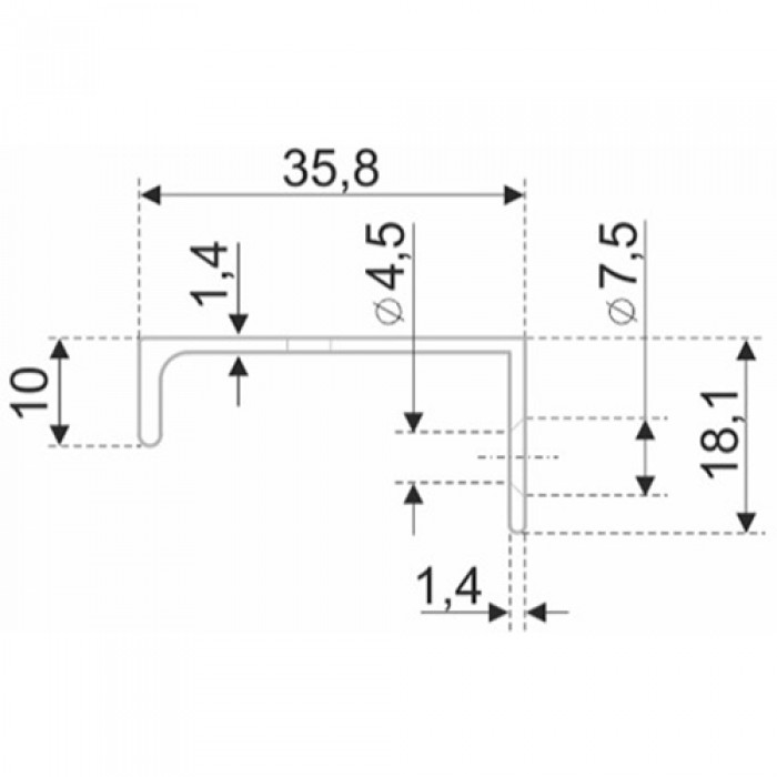 Ручка AL RAY RT109SC.1/000/600