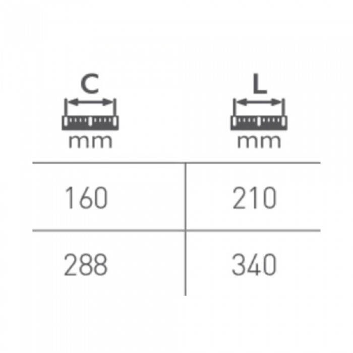 Ручка Vito 288/320 мм алюминий