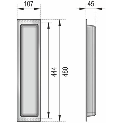 Блок универсальный узкий BLӦKI PC10/GRPH/107x480