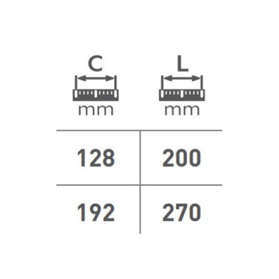 Ручка FLOW 128 мм черная матовая