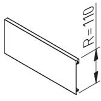 Передняя панель для внутреннего AXISPRO белая с креплением передней панели в комплекте (для 84 мм)