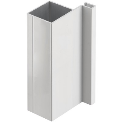 VELLO профиль вертикальный L-образный для распашных дверей белый (продается кратно 1 шт)