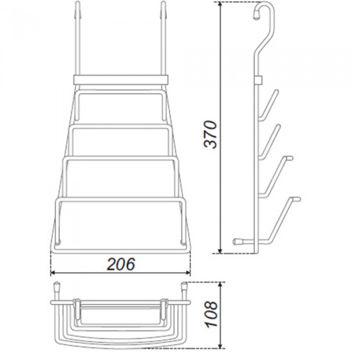 Полка на релинг под крышки CWJ204A
