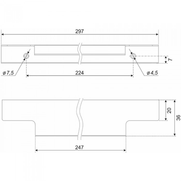 Ручка AL RAY RT109W.1/224/300