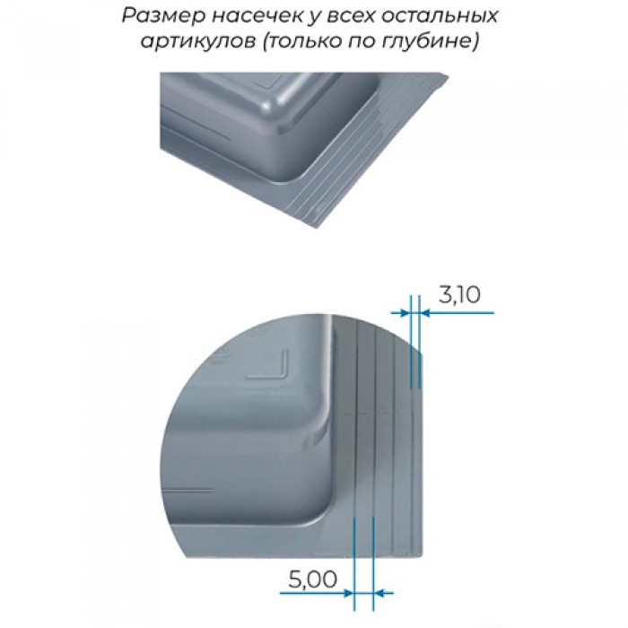Блок дополнительный для столовых приборов BLOKI PC11/GRPH/107x480