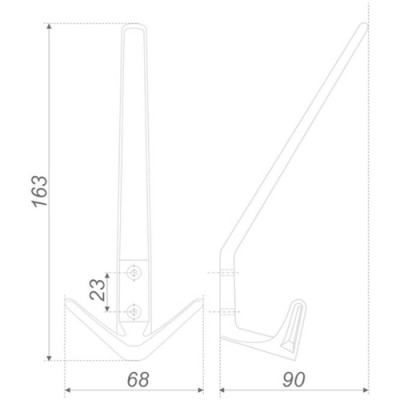 Вешалка HORNY K305.05BL.6