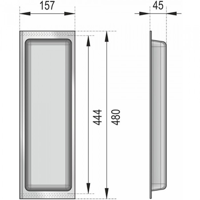 Блок универсальный широкий BLӦKI PC12/GRPH/157x480