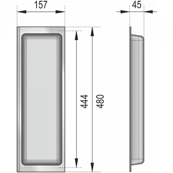 Блок универсальный широкий BLOKI PC12/GRPH/157x480