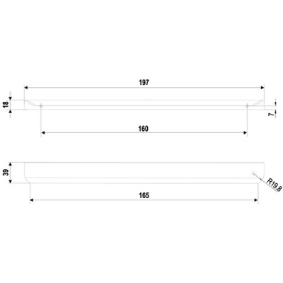 Мебельная ручка MONTE RT110SG.1/160/200