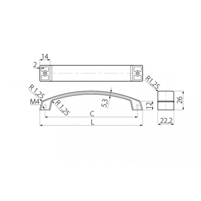 Ручка G1/256 сталь