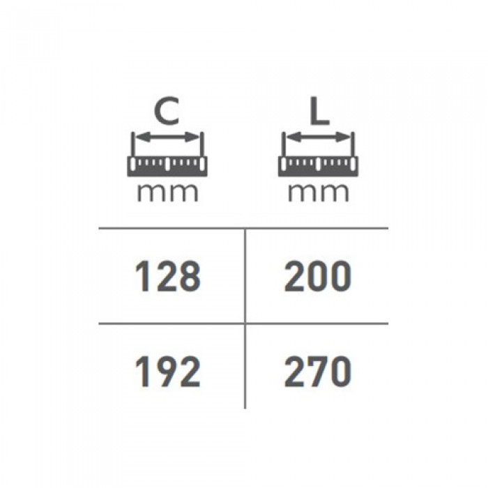Ручка FLOW 128 мм шампань