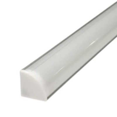 Профиль металлический угловой L-2 м для Led ленты (в комплекте крышка + комплект заглушек)