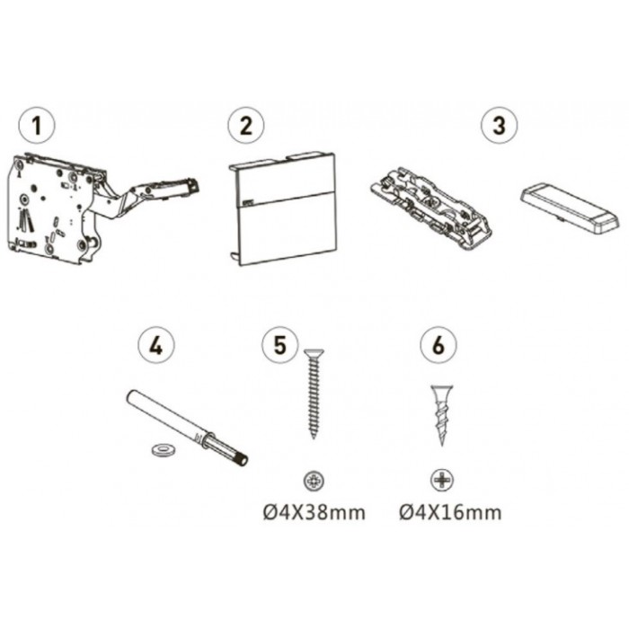 Подьемный механизм LIFT STRONG PLUS серый PUSH TO OPEN