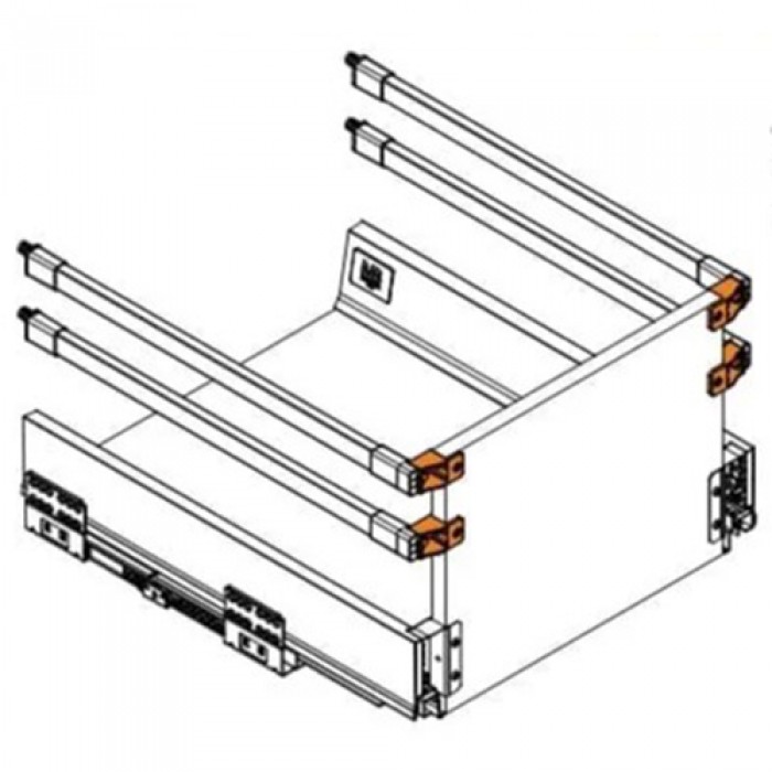 MODERN BOX PRO держатель дополнительного релинга серый