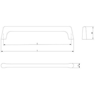 Ручка Octavio128 мм сталь