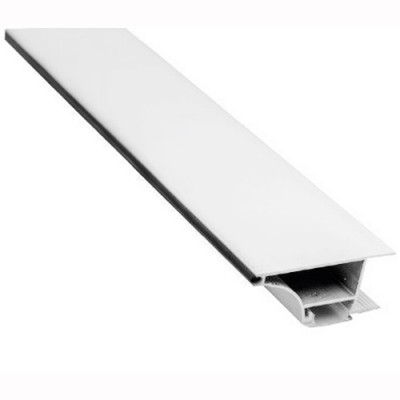 Профиль металлический торцевой L-3 м белый для Led ленты GTV(в комплекте крышка + уплотнитель)