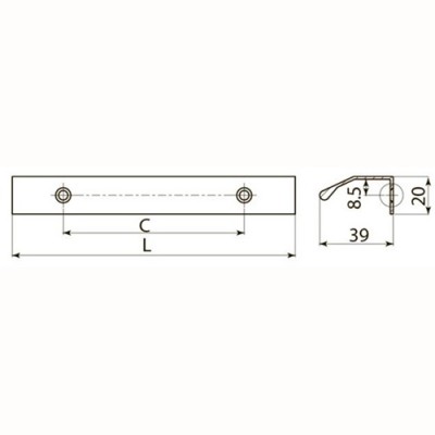 Ручка Trex 3500 мм черный матовый