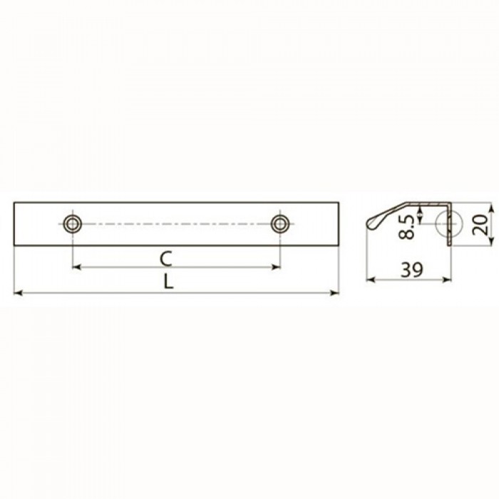 Ручка Trex 3500 мм черный матовый