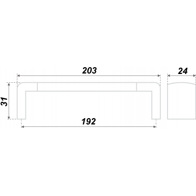 Ручка RS053CP/SC.4/192  хром+хром матовый (Р)
