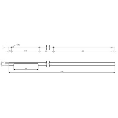 Ручка EXTEND L-1200 мм белая
