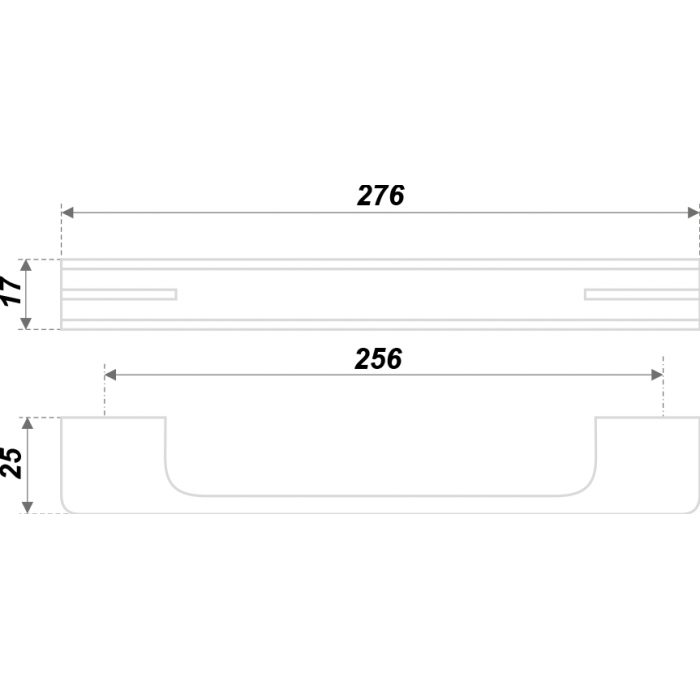 Ручка MONOHROME RS267CP/BL.4/256 хром+черный