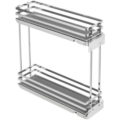 Карго MOVIXPRO 200 мм хром (крепление боковое TANDEM с доводчиком) GTV (БЕЗ НАПРАВЛЯЮЩИХ) 