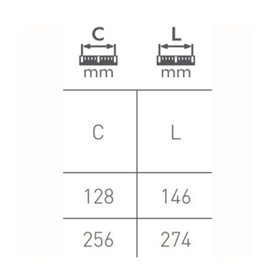 Ручка Milano 256 мм черный матовый